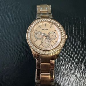 Fossil Stella multi-function copper watch